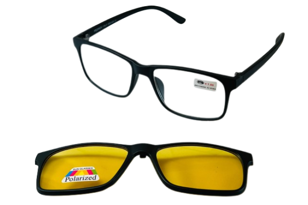Окуляри з діоптрією 2788 c кліпсою Polarized жовта